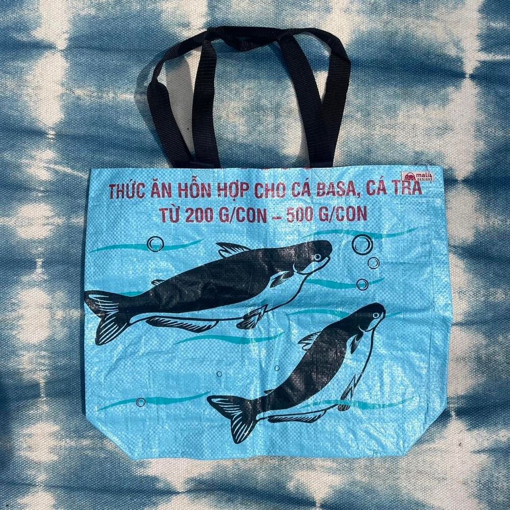 Recycled Fish Tote Bag